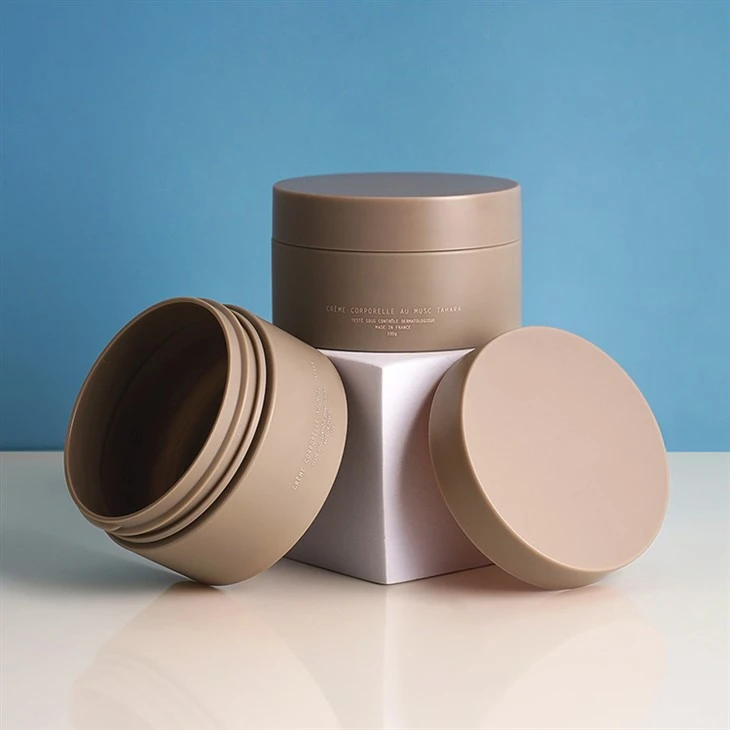 info-1-1 100ml Eco-friendly Customized Logo Plastic Cosmetic Skincare Container Plastic Body Scrub Container Jars