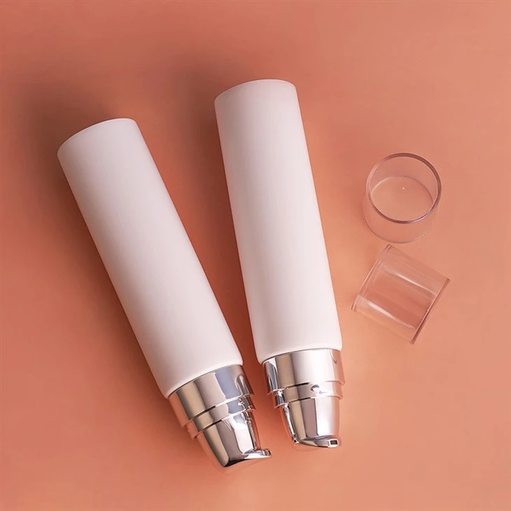 120ml Cosmetics Soft PE Airless Pump Makeup Foundation Sunscreen Tube