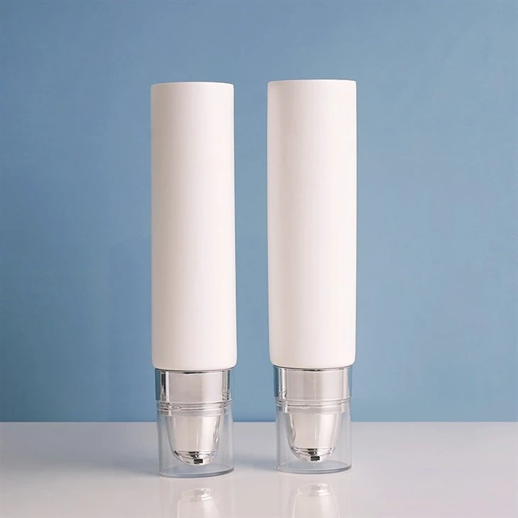 120ml Cosmetics Soft PE Airless Pump Makeup Foundation Sunscreen Tube