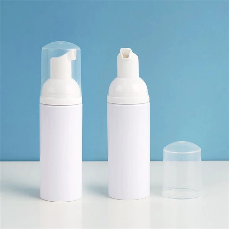 White Plastic Lash Face Cleanser Foam Bottle suppliers